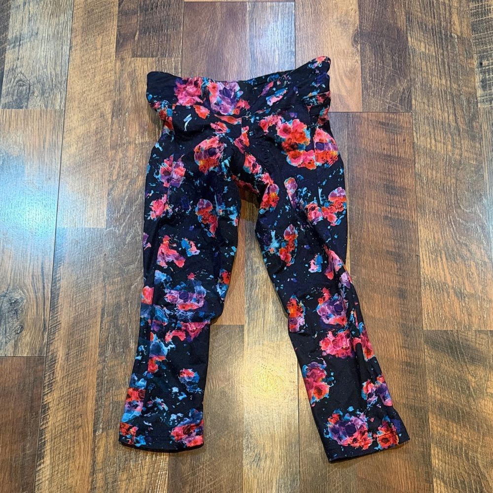 Specialized Floral Leggings - Black/pink/blue/purple XS (UB5)